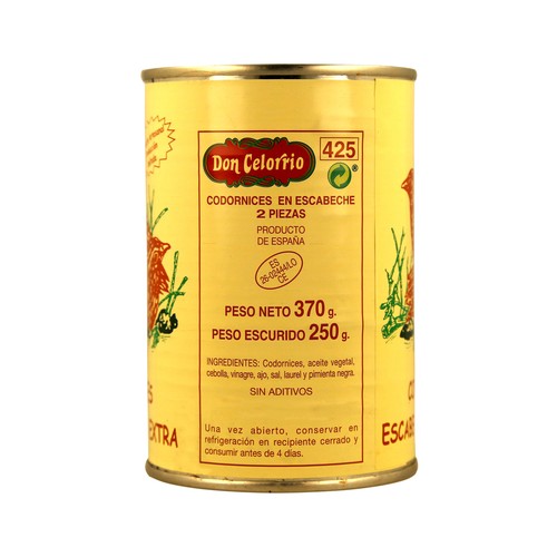 CELORRIO Codorniz en escabeche 390 g.