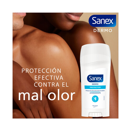SANEX Dermo protección Desodorante en stick unisex con protección anti olor de hasta 24 horas 65 ml.