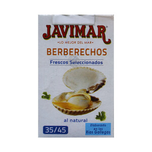 Imagen de JAVIMAR Berberechos al natural 35/45 63 g.