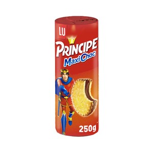 PRÍNCIPE MaxiChoc Galletas rellenas con doble crema de chocolate con leche 250 g.