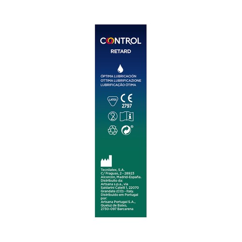 CONTROL Retard Preservativos lubricados con acción retardante 12 uds.