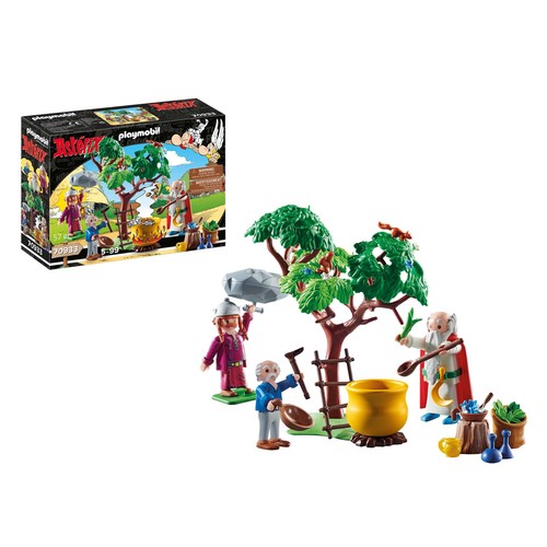 Playset Astérix: Panorámix con el caldero de la Poción Mágica  PLAYMOBIL Asterix 70933.