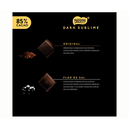 NESTLÉ Bombones dark 85 % 144 gr.