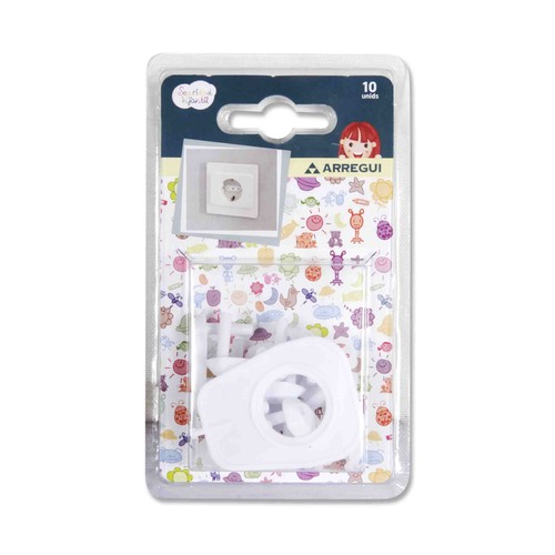 Set de 10 protectores infantiles para enchufes ARREGUI.