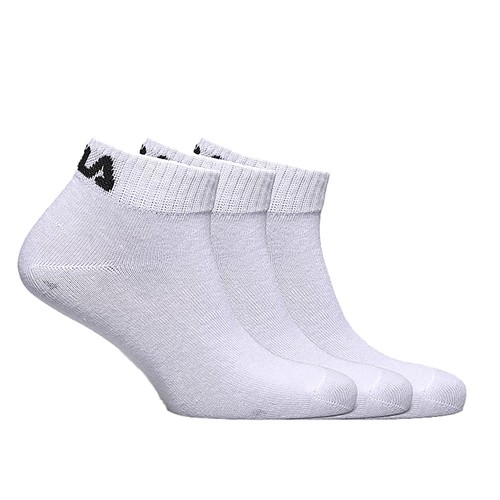 Pack 3 calcetines tobilleros FILA, color blanco, talla 43/46