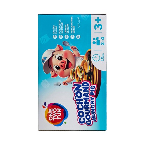 Juego de mesa El Cerdito Comilón, de 2 a 4 Jugadores +3 Años ONE, TWO FUN