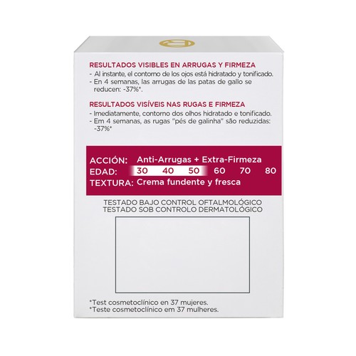 L´ORÉAL PARIS Plenitude revitalift 15 ml Contorno de ojos antiarrugas con Pro-Retino.