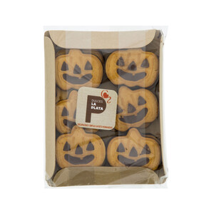 Imagen de LA PLATA Galletas de cacao con forma de calabaza (12UND)