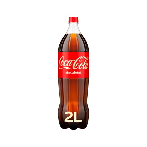 COCA COLA Refresco de cola sin cafeína botella de 2 l.
