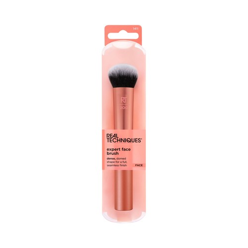 REAL TECHNIQUES Brocha para base de maquillaje en polvo o fluida.