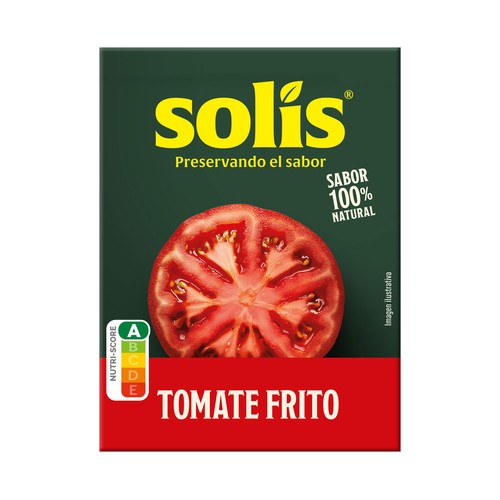 SOLÍS Tomate frito, sabor 100% natural brik 350 g.