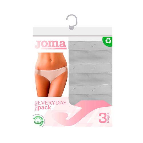 Lote 3 bragas mujer JOMA, talla L.