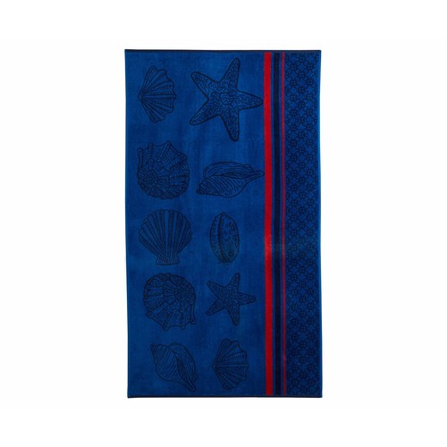 Toalla de playa jacquard velour, 90x160cm, 100% Algodón, 420g/m², ACTUEL. diferentes modelos, 1 unidad.