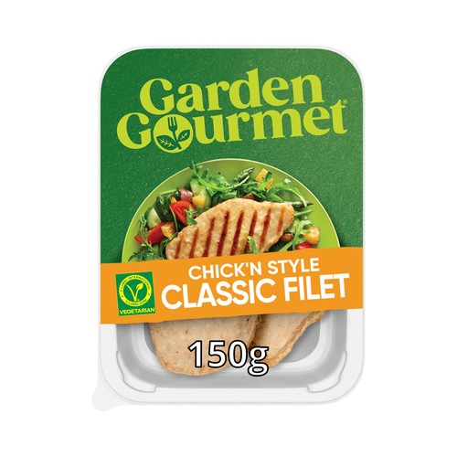 GARDEN GOURMET Chicken fillet a base de proteínas de soja y trigo 150 g.