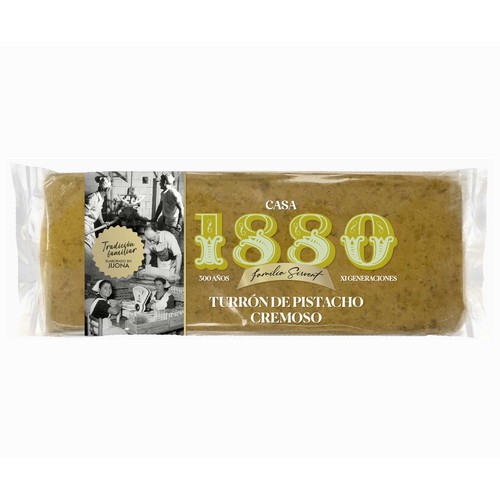 1880 Turrón jijona de pistacho 1880 230 gr.