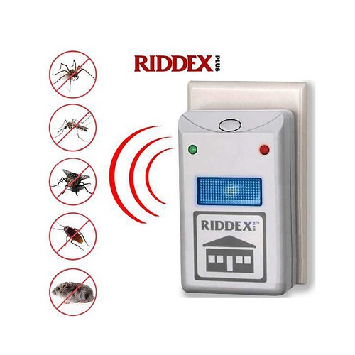 Repelente electrónico de roedores y mosquitos, RIDDEX.