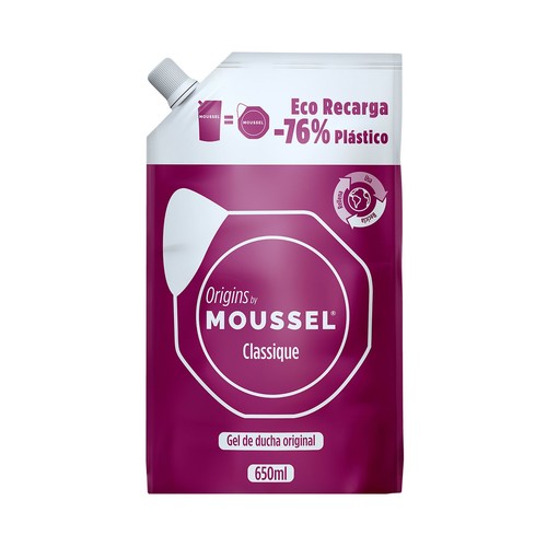 MOUSSEL Gel de baño MOUSSEL EcoPack Classique 650 ml.