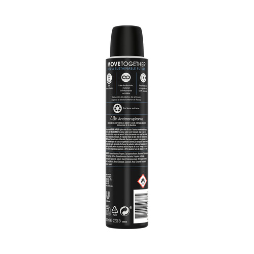 REXONA Desodorante en spray para hombre, con protección anti manchas y sin alcohol REXONA Men Invisible ice fresh 200 ml.