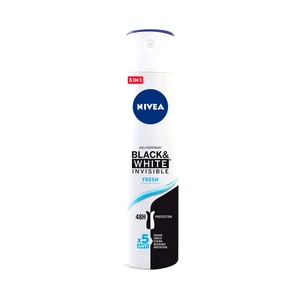NIVEA Black & white invisible fresh Desodorante en spray para mujer con acción anti manchas 200 ml.