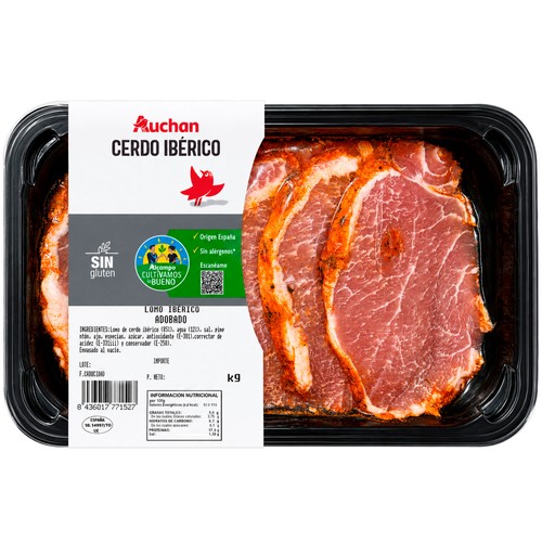 ALCAMPO CULTIVAMOS LO BUENO Cintada de lomo adobada ibérica de cerdo 350 g.