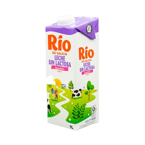 RÍO Leche de vaca desnatada y sin lactosa1 l.