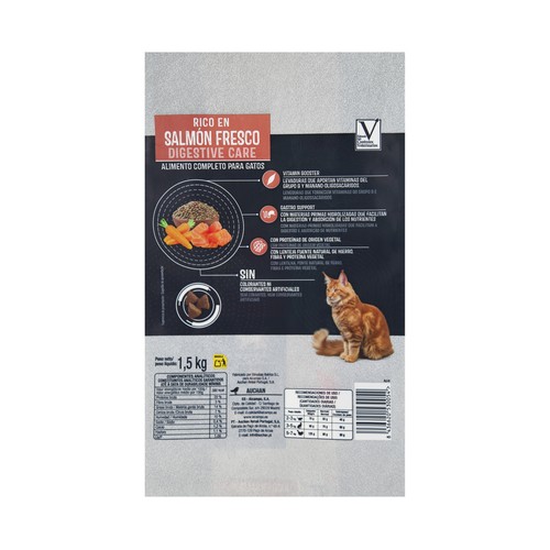 PRODUCTO ALCAMPO Alimento de gato seco estómagos sensibles 1,5 kg.
