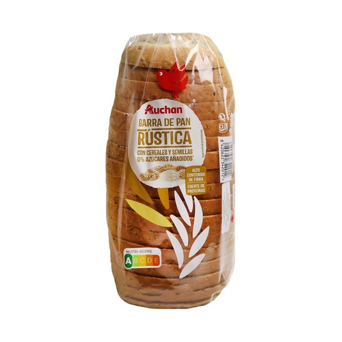 PRODUCTO ALCAMPO Barra de pan masa madre, con cereales y semillas 400 g.