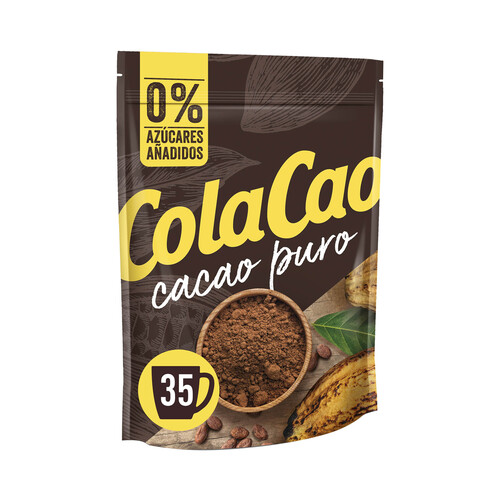 Cacao en polvo puro, natural, sin azúcares añadidos COLACAO PURO 250 g.