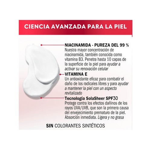 OLAY Regenerist niacinamide Crema de día reafirmante, revitalizante e hidratante, con FPS 30 50 ml.