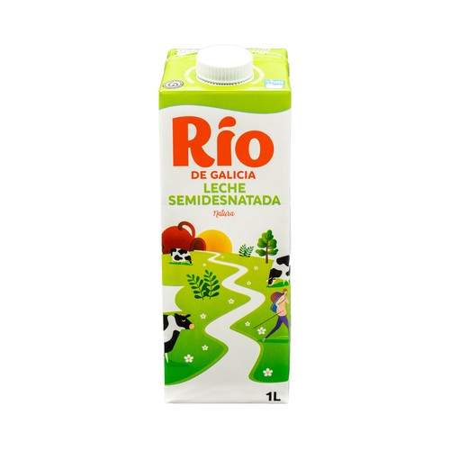 RÍO Natura Leche semidesnatada de vaca de origen español 1 l.