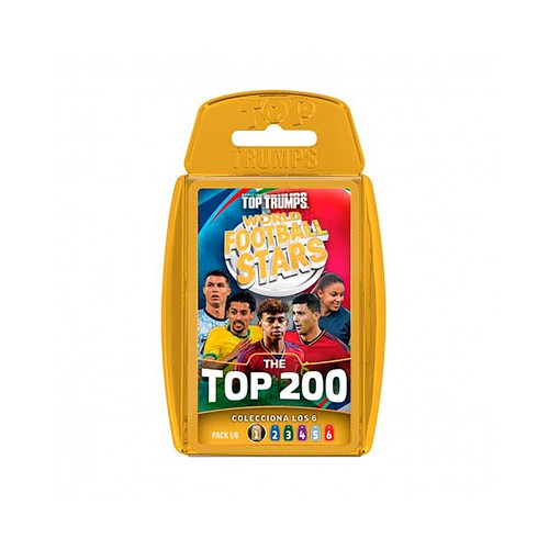 Juego de cartas Fútbol mundial - top 200 - Starter kit. TOPTRUMPS.
