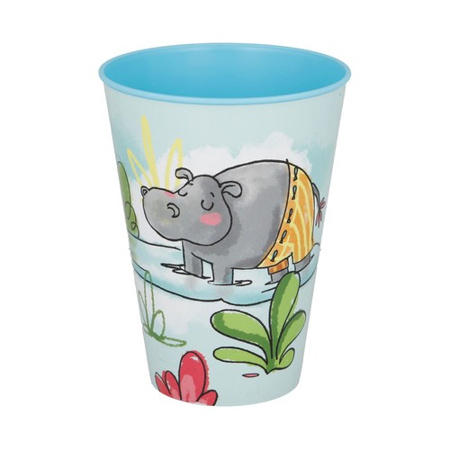 Vaso infantil grande, 0,43 litros, con diseño animales, STOR.