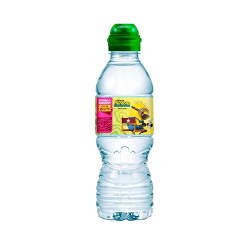 AQUAREL Agua mineral con tapón sport botella de 330 ml.