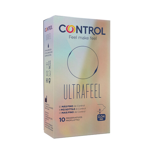 Preservativos lubricados ultra finos con un ajuste perfecto CONTROL Finissimo ultrafeel 10 uds.