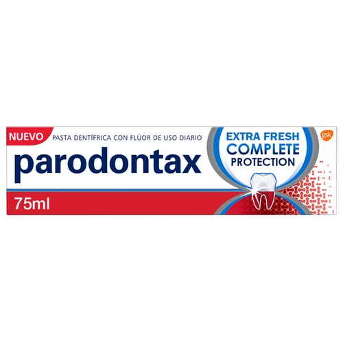 Pasta de dientes con flúor para encias y dientes sanos y fuertes PARODONTAX Complete protection 75 ml.