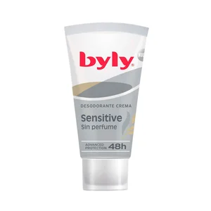 BYLY Sensitive Desodorante en crema para mujer sin perfume 50 ml.