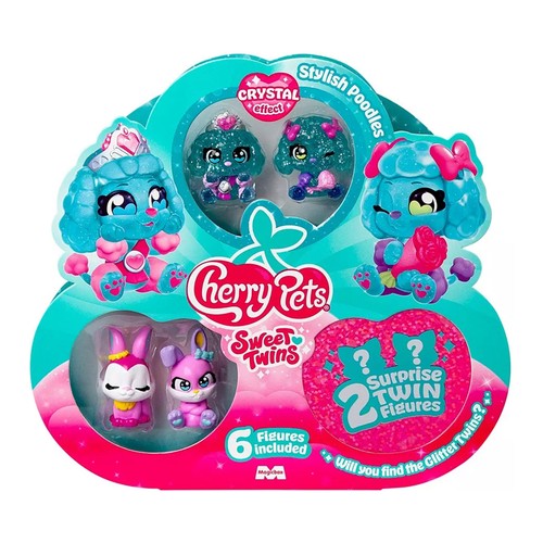 CHERRY PETS Sweet Twins 6 figuras coleccionables, modelos surtidos.
