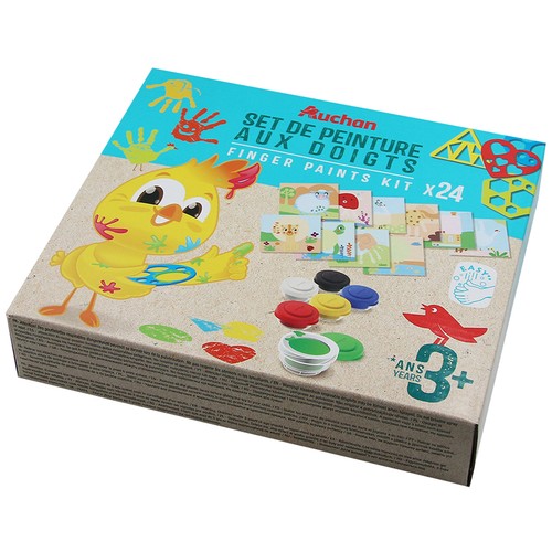 Kit 6 botes de pintura, AUCHAN.