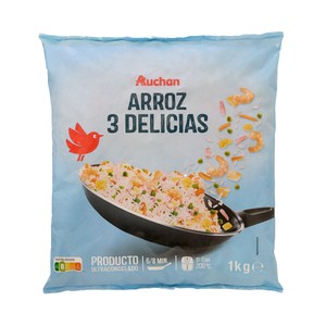 AUCHAN Arroz tres delicias 1 kg Producto Alcampo.