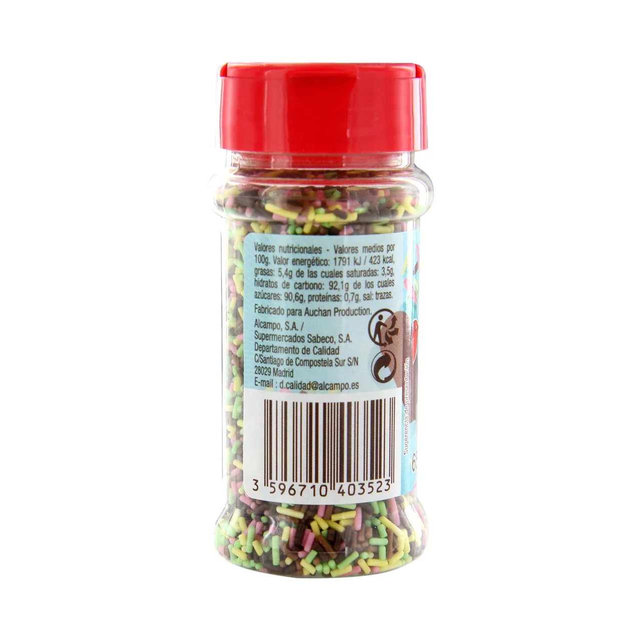 PRODUCTO ALCAMPO Fideos de colores 65 g.