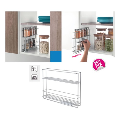 Soporte metálico deslizante para especias, 28x22x 6cm., In & Out METALTEX.