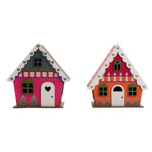 Imagen de Cajas de madera con forma de Casa Tyrol 16cm modelos surtidos, SNC