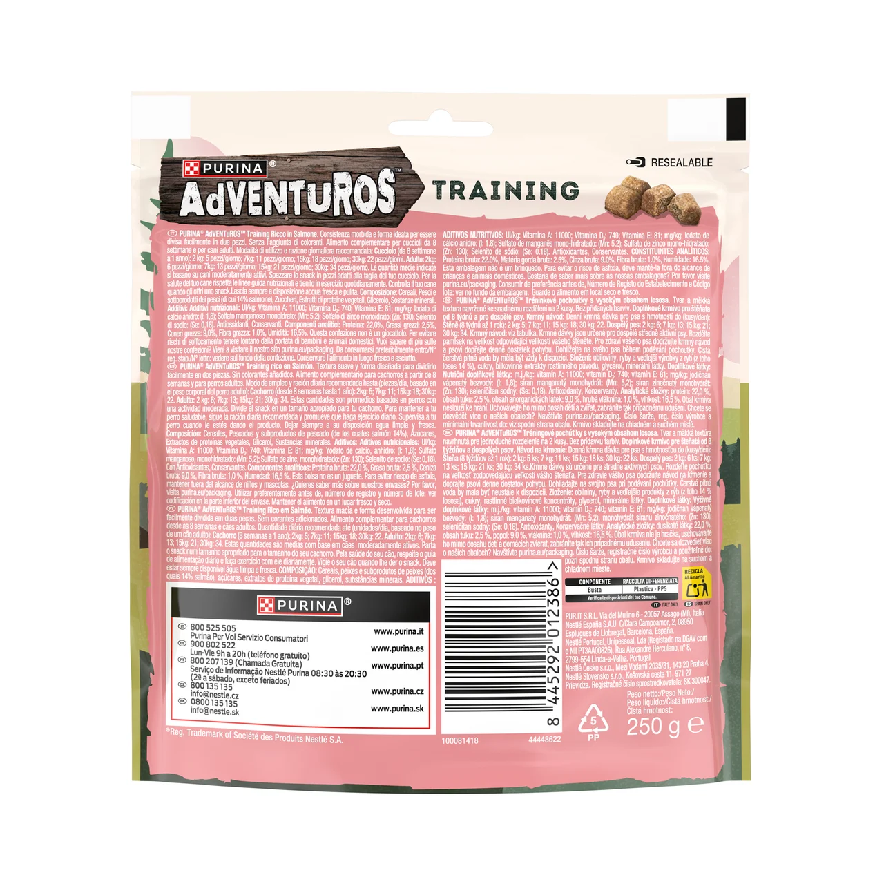 Adventuros - Snack para perro sabor salmón 250g