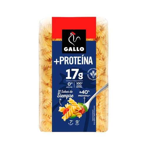 GALLO Pasta hélices proteína 400 g.