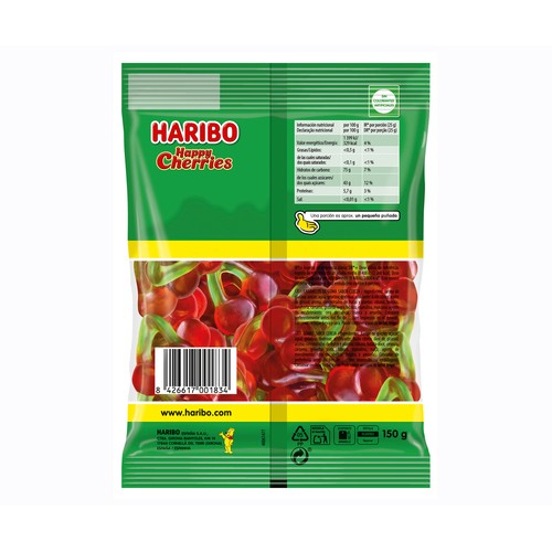 HARIBO Golosina blanda happy cherries 150 gr.
