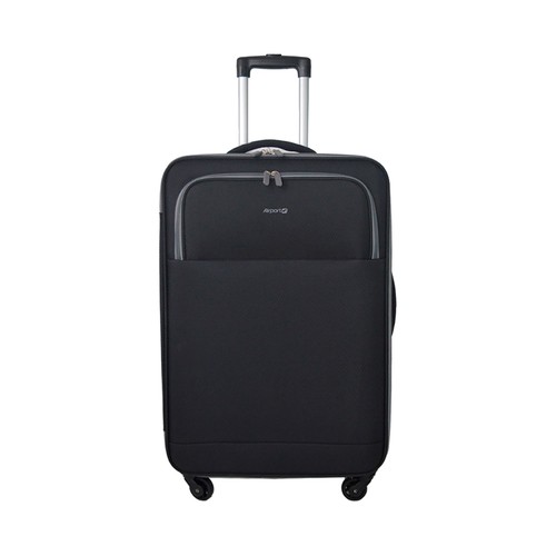 Maleta grande tipo trolley 4 ruedas air soft  77 cm negro. AIRPORT