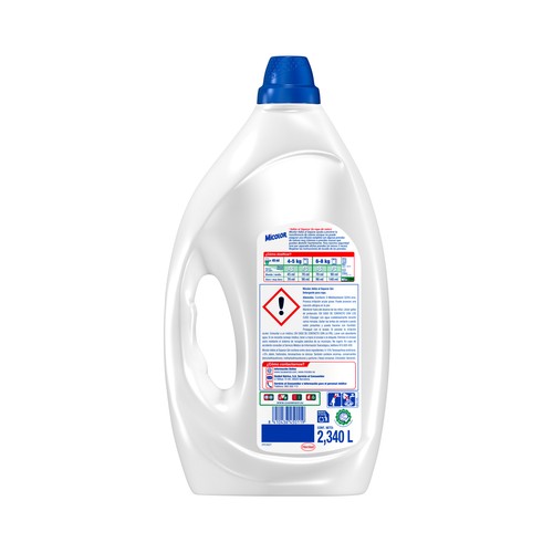 MICOLOR Detergente líquido para lavadoras, apto para coladas mixtas 52 DS