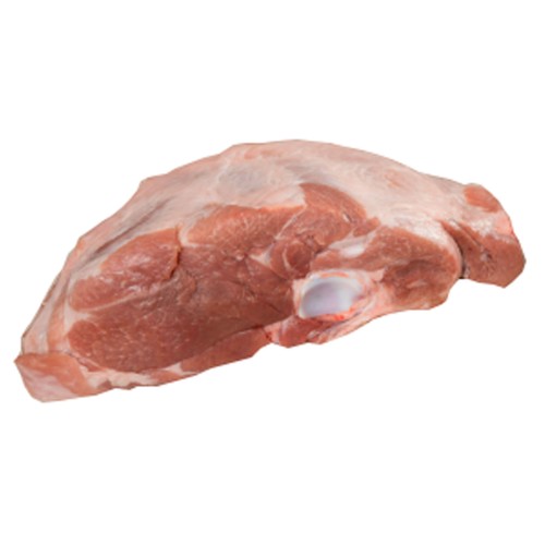Abanico de paleta de cerdo sin piel.