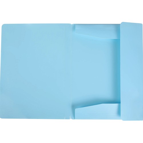 Carpeta con gomas, tamaño A4, 3 solapas, azul, ALCAMPO.