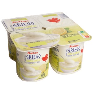 Imagen de AUCHAN Yogur estilo griego con limón 4 x 125 g Producto Alcampo.
